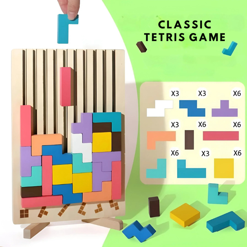 Montessori Tetris Wooden Toy