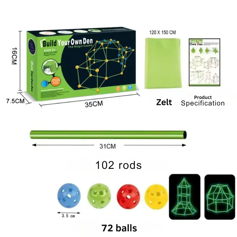 GalaxyFort - The Glowing Fun Tent