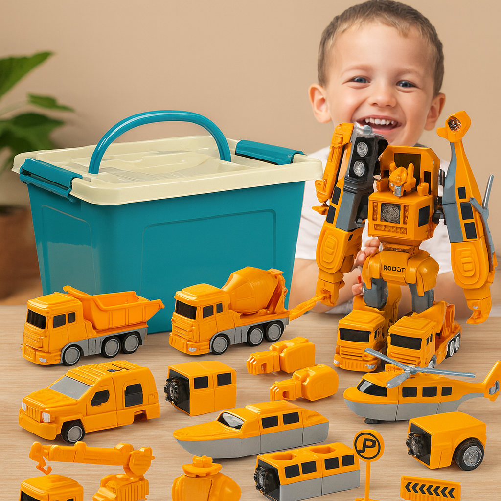 Magnetic Transform Engineering Car Toy