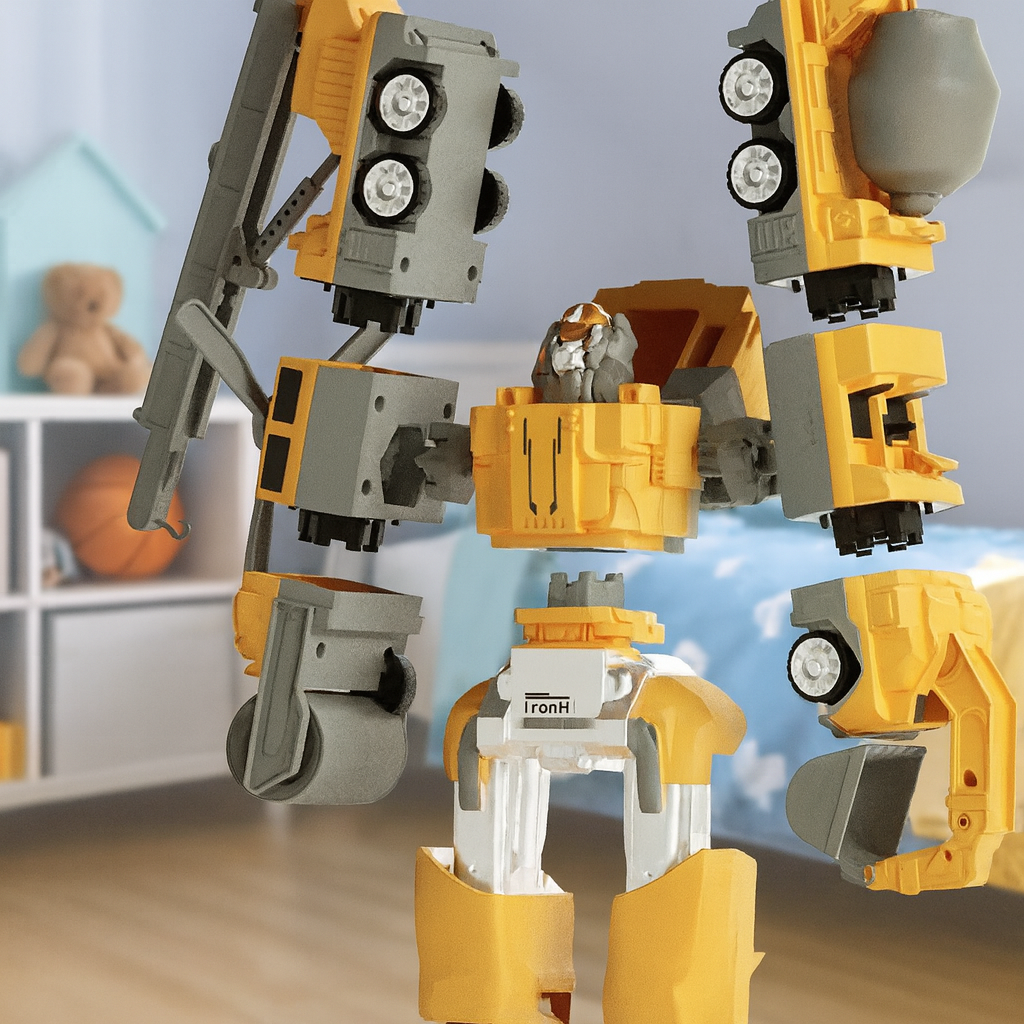 Magnetic Transform Engineering Car Toy