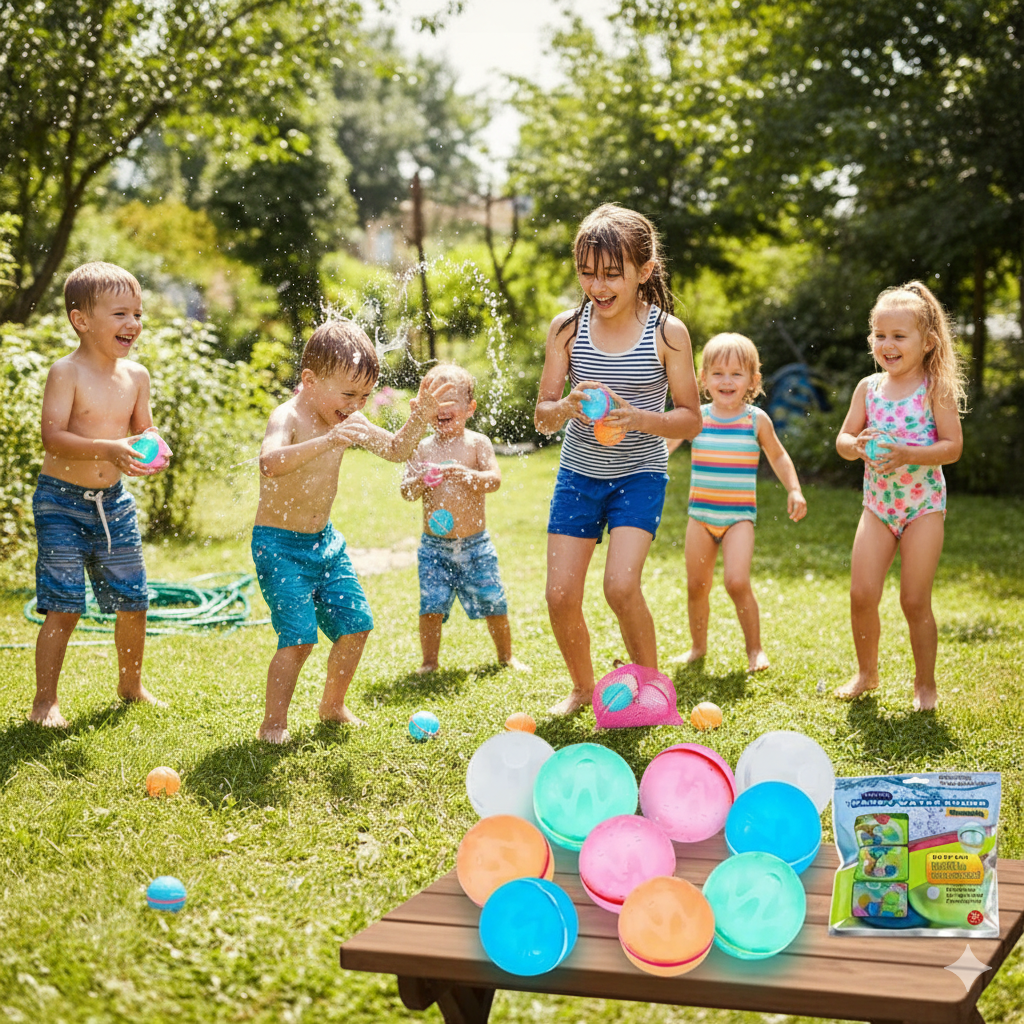 SplashFun - Magnetic Reusable Water Balloons