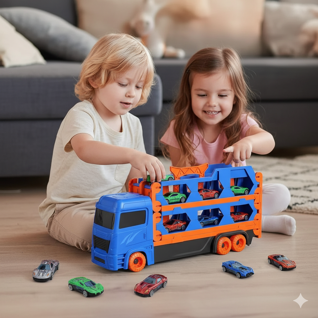 Toy Car Truck with Race Track