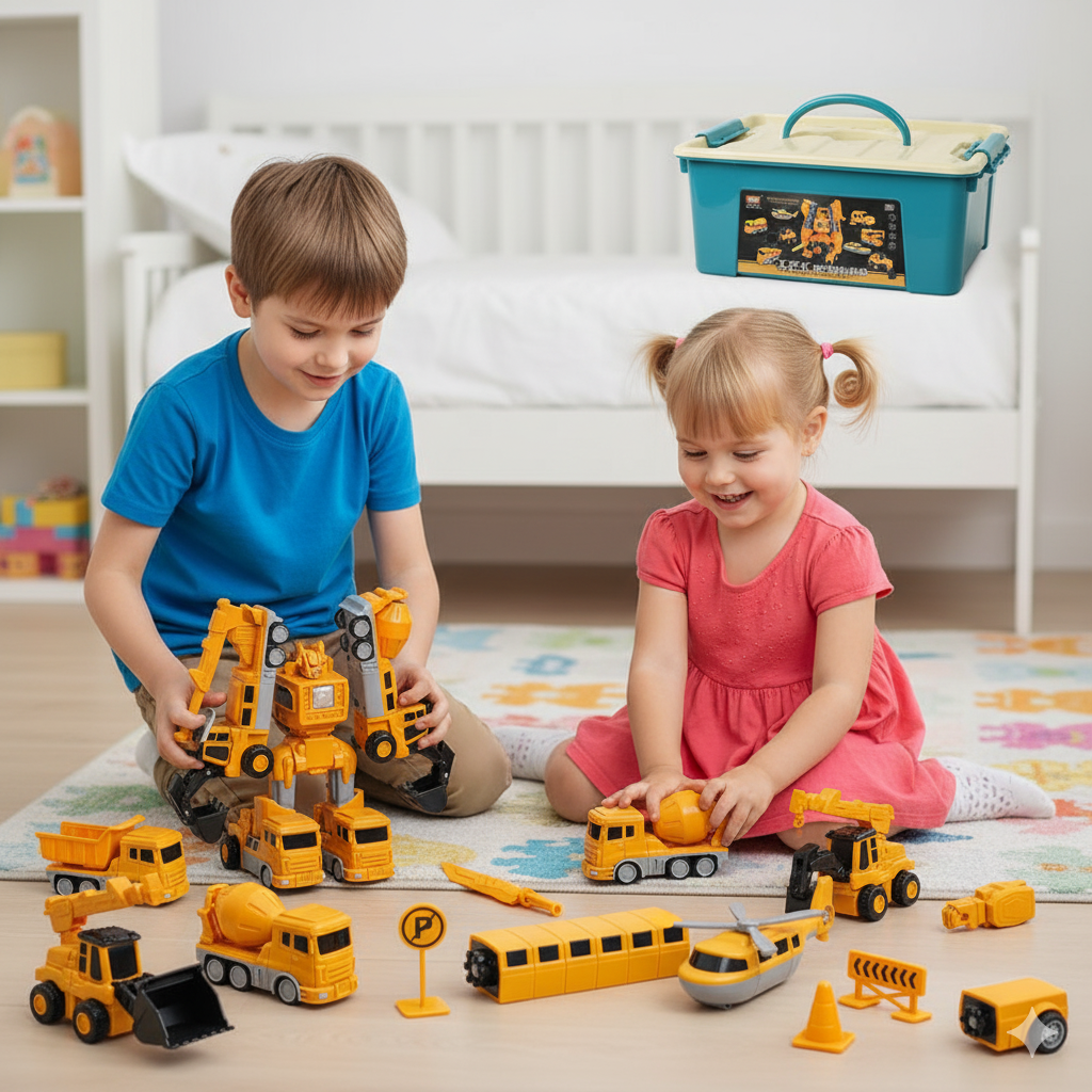 Magnetic Transform Engineering Car Toy