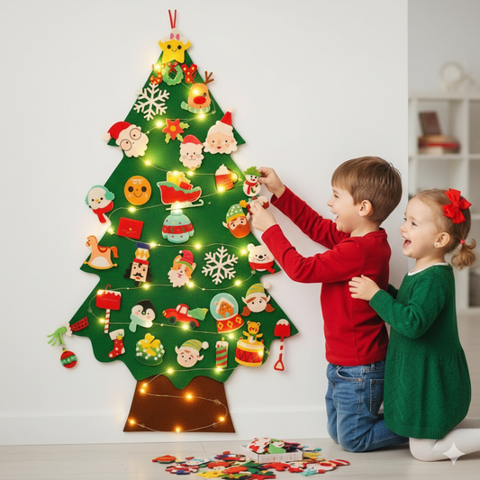Felt Christmas Tree - Montessori Kids Toy