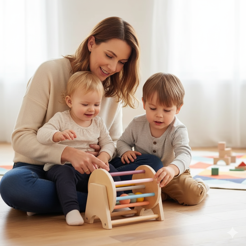 Montessori Ball Wooden Drum