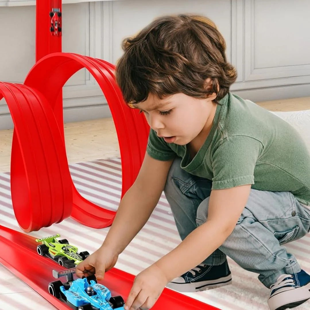 FlexiLoop - Kids Adjustable Race Track + 4 Cars