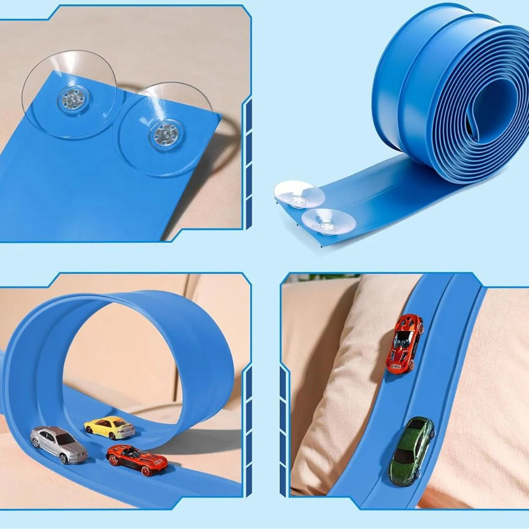 FlexiLoop - Kids Adjustable Race Track + 4 Cars