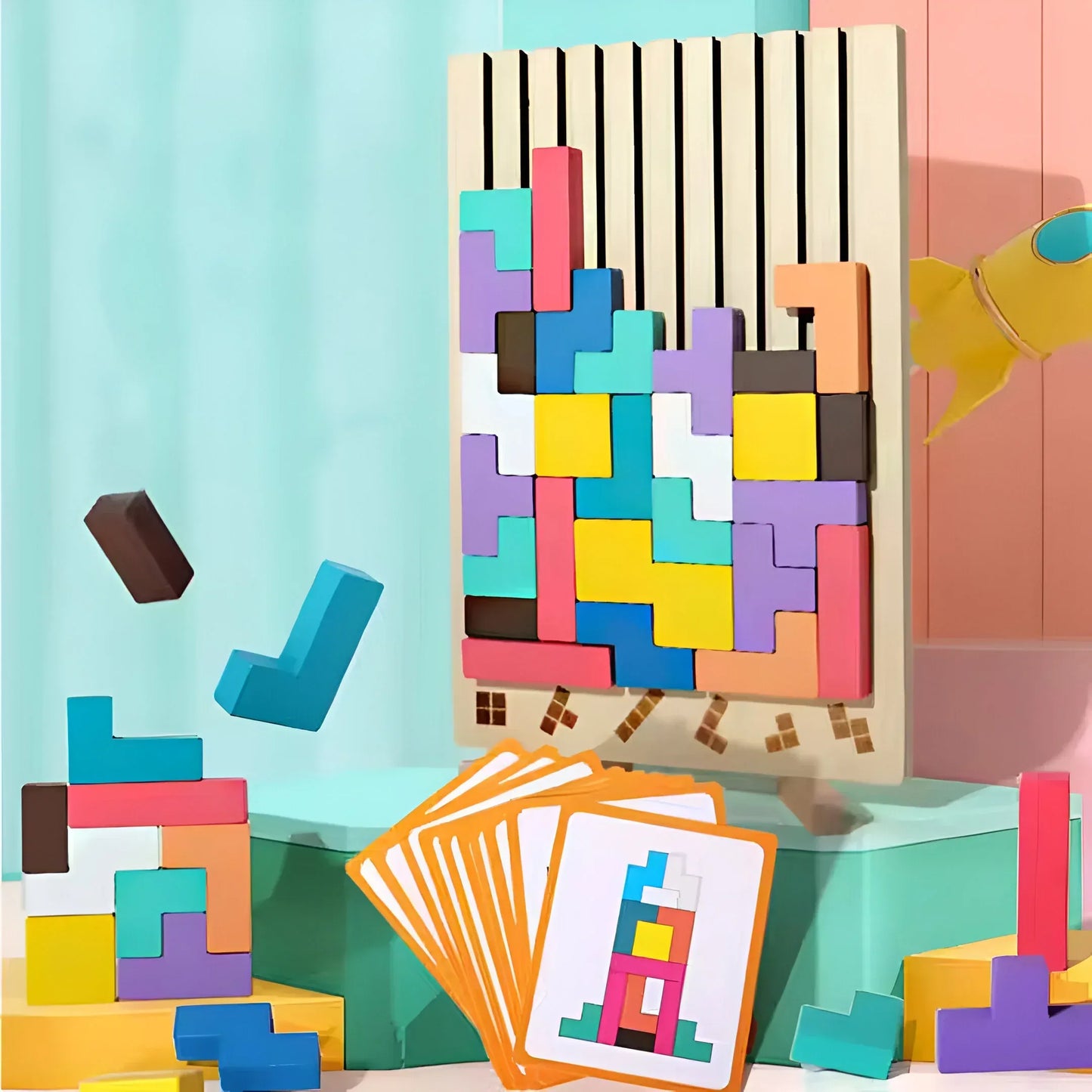 Montessori Tetris Wooden Toy